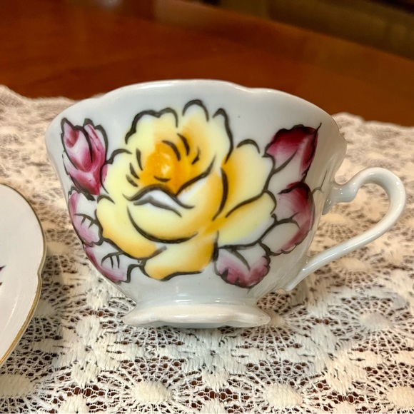 Vintage Shafford Japanese Porcelain Teacup and Saucer - Picture 3 of 13